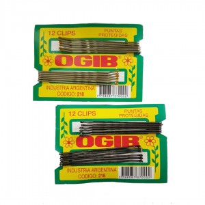 OGIB INVISIBLES LARGOS RUBIOS / NEGRO x 12u